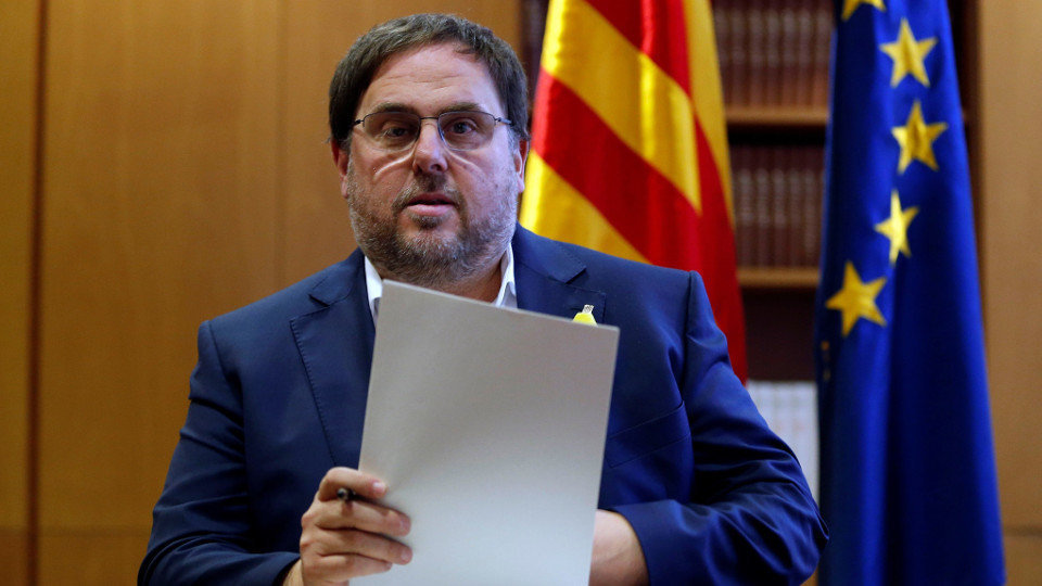 El vicepresidente cesado de la Generalitat, Oriol Junqueras. ALEJANDRO GARCÍA (EFE)