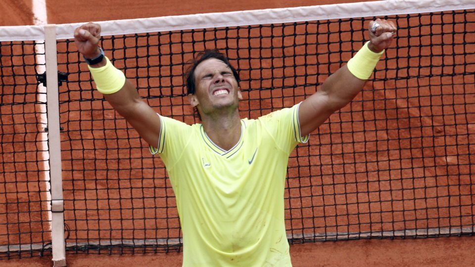 Rafa Nadal celebra su doceavo Roland Garros.YOAN VALAT(Efe)