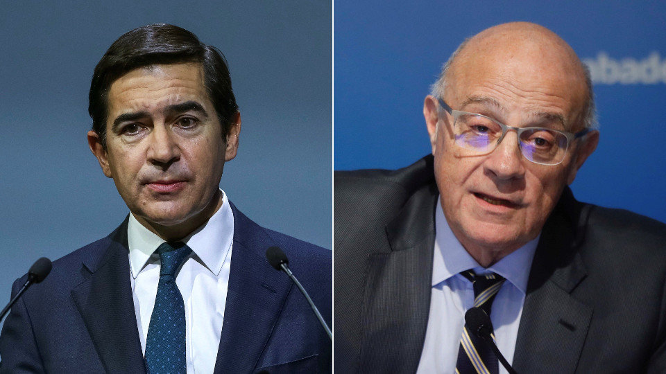 Carlos Torres y Josep Oliu, presidentes de BBVA y Banco Sabadell. AEP