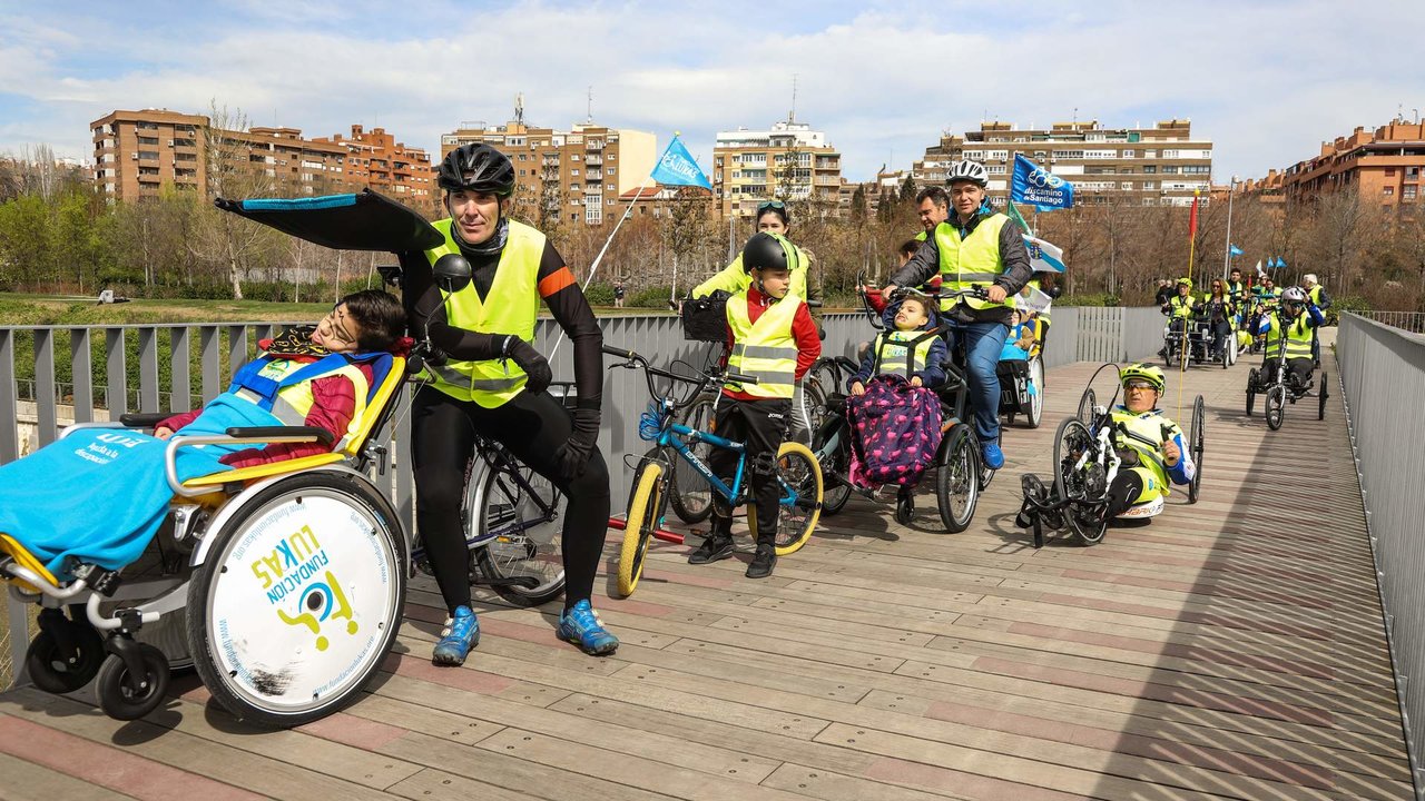 Los miembros de la Fundación Lukas realizarán varios tramos de la ruta jacobea durante todo el fin de semana. EP